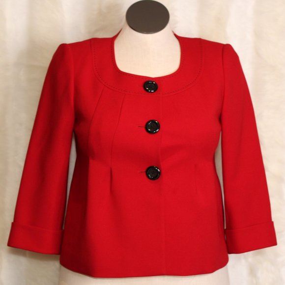 Liz Claiborne Red Blazer Suit Jacket